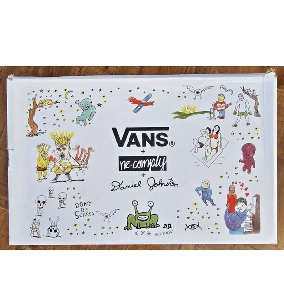 VANS Skate Half Cab x No Comply x Daniel Johnston Shoes Men Sz10 PREMIUM Leather - Picture 7 of 8